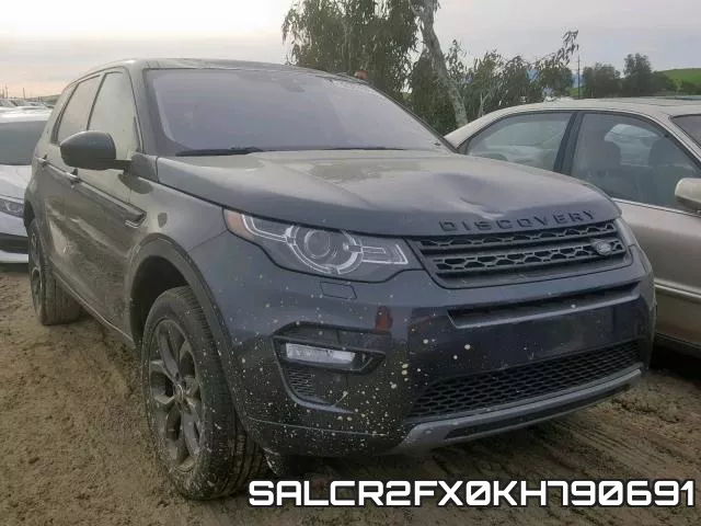 SALCR2FX0KH790691 2019 Land Rover Discovery, Hse