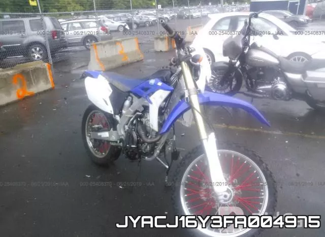 JYACJ16Y3FA004975 2015 Yamaha WR450, F