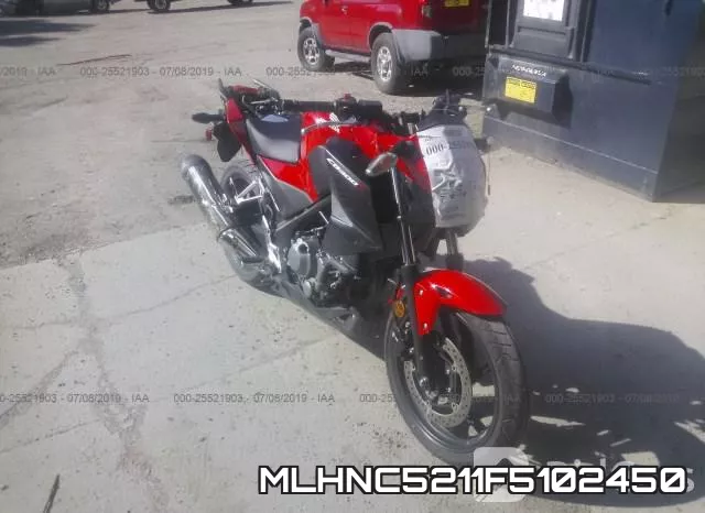 MLHNC5211F5102450 2015 Honda CB300, F