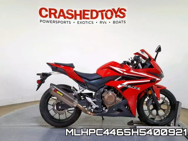 MLHPC4465H5400921 2017 Honda CBR500, R