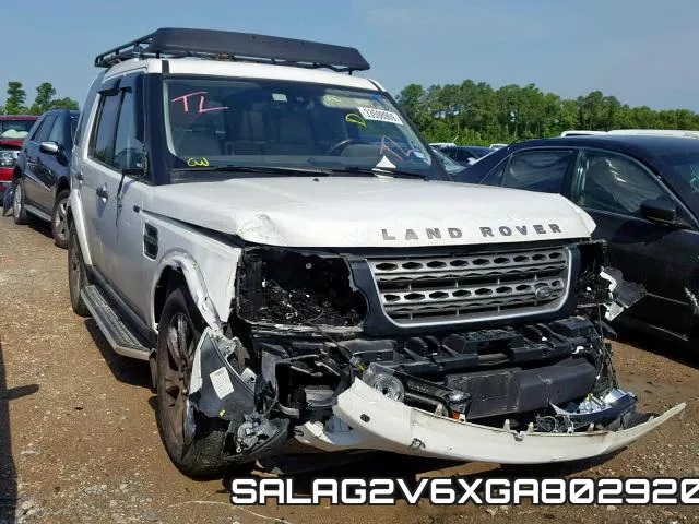 SALAG2V6XGA802920 2016 Land Rover LR4, Hse