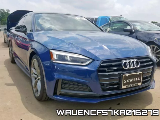 WAUENCF57KA016279 2019 Audi A5, Premium Plus S-Line