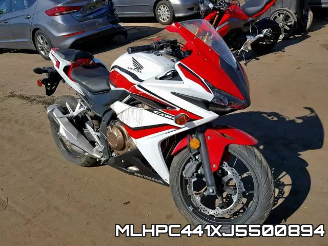 MLHPC441XJ5500894 2018 Honda CBR500, R