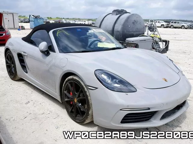 WP0CB2A89JS228088 2018 Porsche Boxster, S