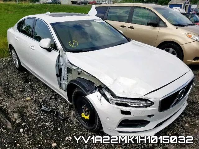 YV1A22MK1H1015032 2017 Volvo S90, T6