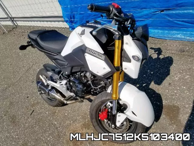 MLHJC7512K5103400 2019 Honda GROM