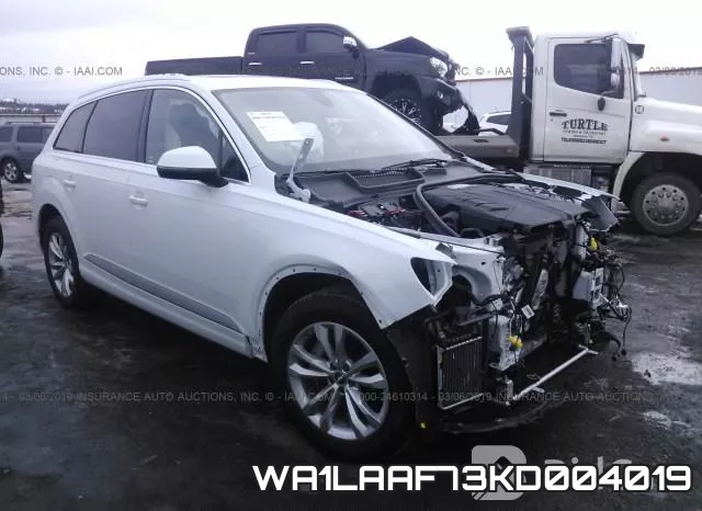 WA1LAAF73KD004019 2019 Audi Q7, Premium Plus/Se Premium P