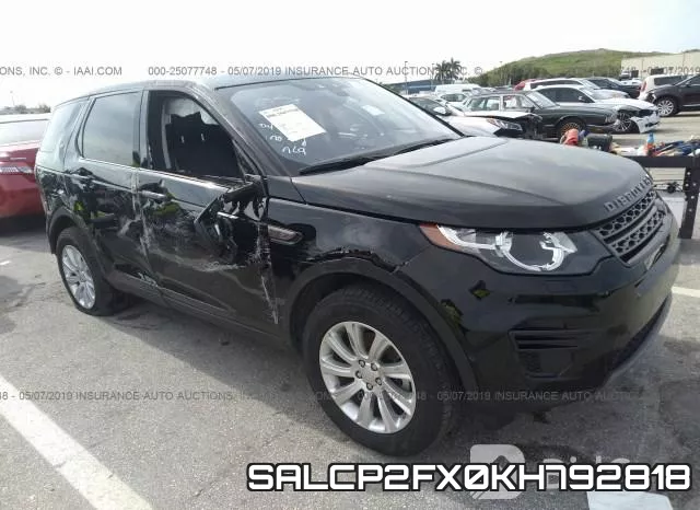 SALCP2FX0KH792818 2019 Land Rover Discovery, Sport SE