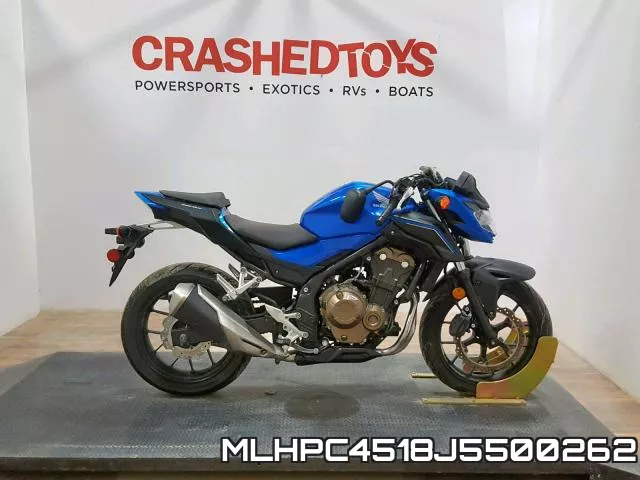 MLHPC4518J5500262 2018 Honda CB500, F