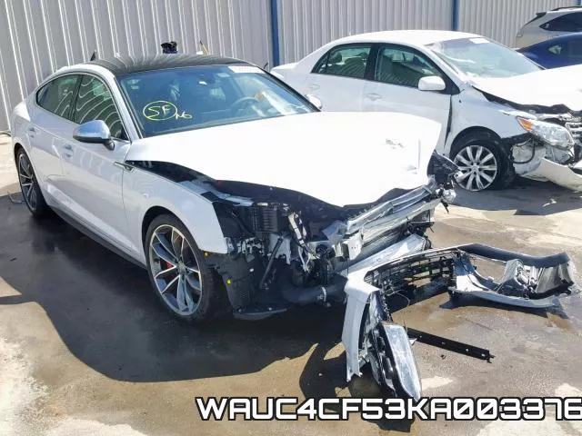 WAUC4CF53KA003376 2019 Audi S5, Prestige