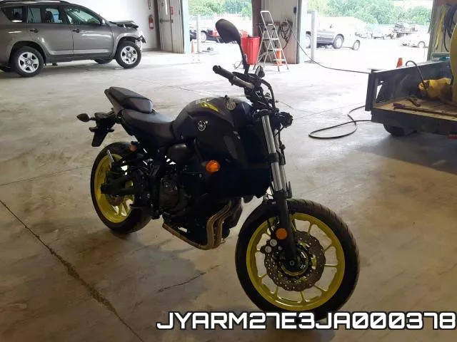 JYARM27E3JA000378 2018 Yamaha MT07