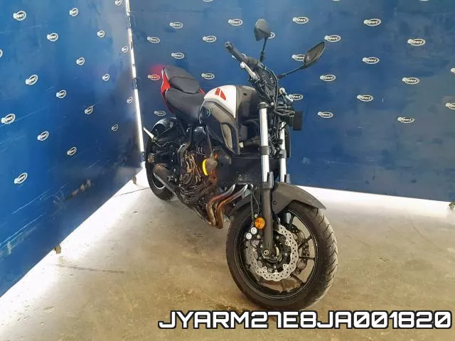 JYARM27E8JA001820 2018 Yamaha MT07