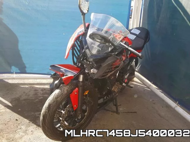 MLHRC7458J5400032 2018 Honda CBR650, FA