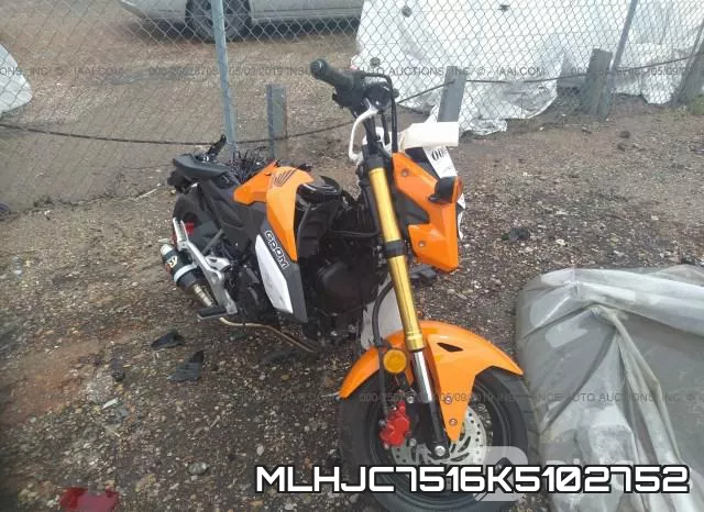 MLHJC7516K5102752 2019 Honda GROM