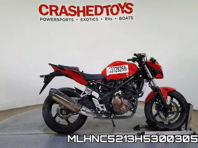 MLHNC5213H5300305 2017 Honda CB300, F