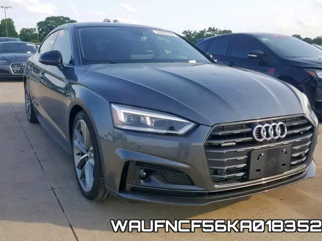 WAUFNCF56KA018352 2019 Audi A5, Prestige S-Line