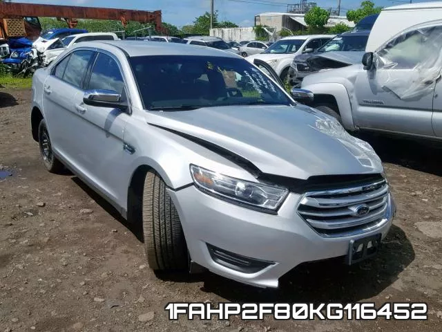 1FAHP2F80KG116452 2019 Ford Taurus, Limited