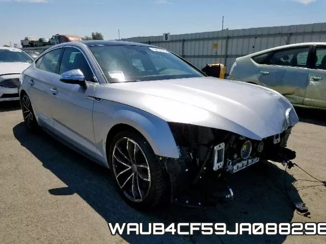 WAUB4CF59JA088296 2018 Audi S5, Premium Plus
