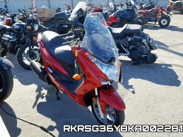 RKRSG36Y8KA002281 2019 Yamaha XC155