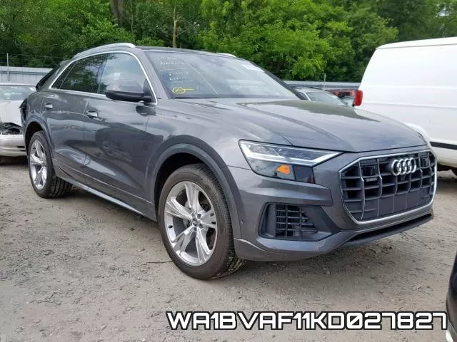 WA1BVAF11KD027827 2019 Audi Q8, Premium Plus