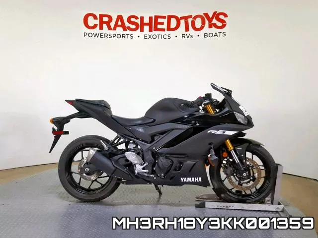MH3RH18Y3KK001359 2019 Yamaha YZFR3, A