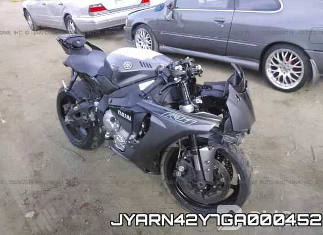 JYARN42Y7GA000452 2016 Yamaha Yzfr1s