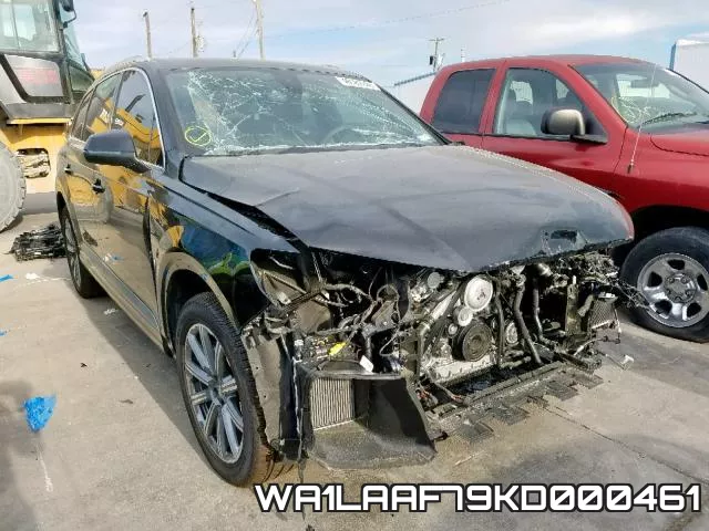 WA1LAAF79KD000461 2019 Audi Q7, Premium Plus