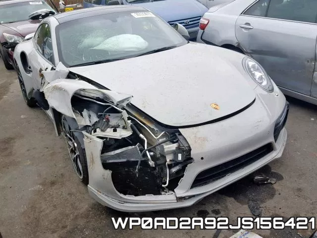 WP0AD2A92JS156421 2018 Porsche 911, Turbo