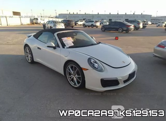 WP0CA2A97KS129153 2019 Porsche 911, Carrera/Carrera 4