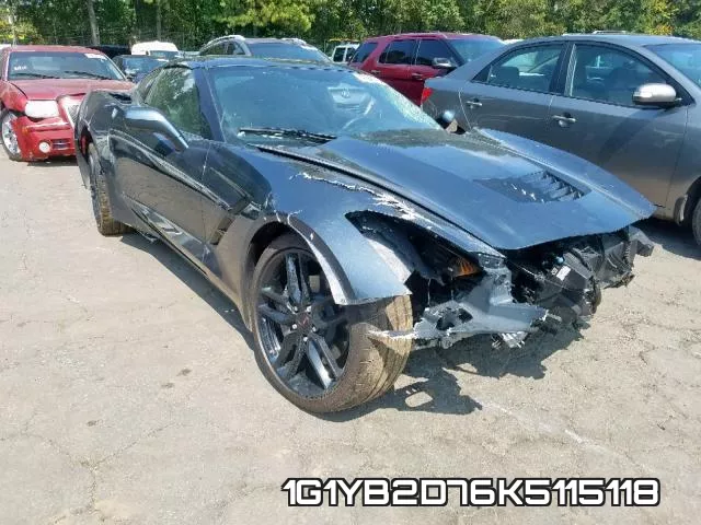 1G1YB2D76K5115118 2019 Chevrolet Corvette, Stingray
