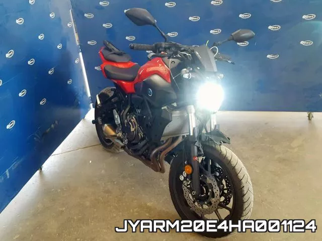 JYARM20E4HA001124 2017 Yamaha FZ07A