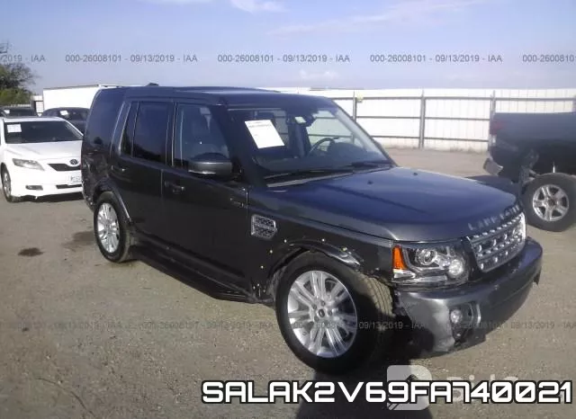 SALAK2V69FA740021 2015 Land Rover LR4, Hse Luxury