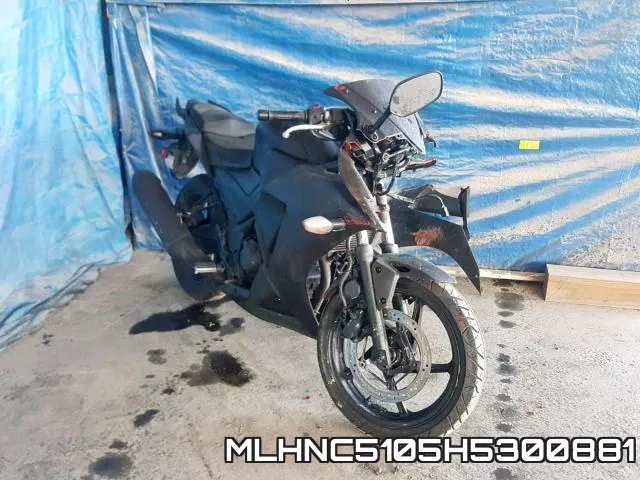 MLHNC5105H5300881 2017 Honda CBR300, R