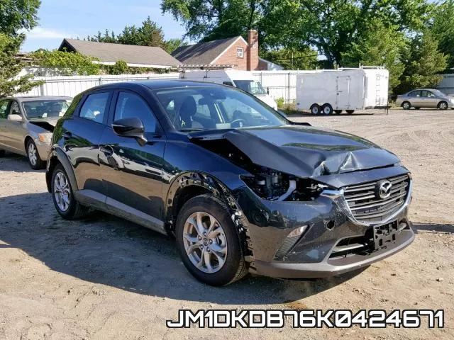 JM1DKDB76K0424671 2019 Mazda CX-3, Sport