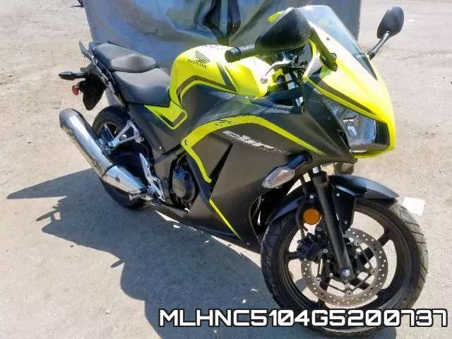 MLHNC5104G5200737 2016 Honda CBR300, R