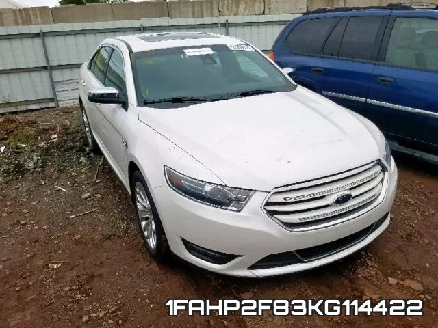 1FAHP2F83KG114422 2019 Ford Taurus, Limited