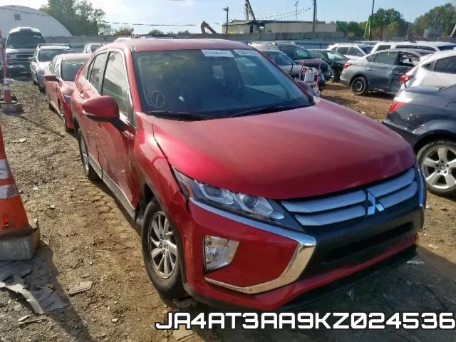 JA4AT3AA9KZ024536 2019 Mitsubishi Eclipse, ES