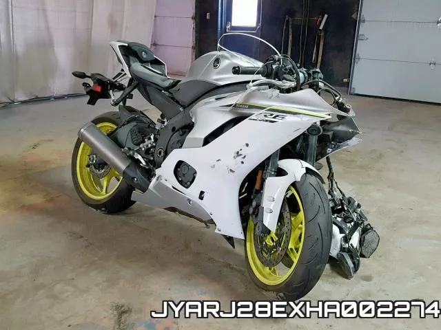 JYARJ28EXHA002274 2017 Yamaha YZFR6