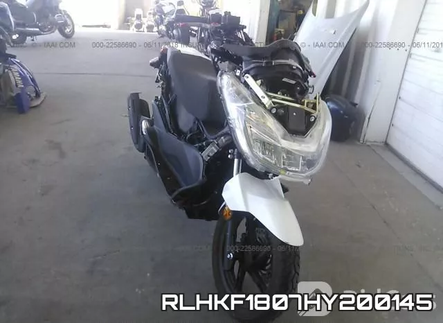 RLHKF1807HY200145 2017 Honda PCX, 150