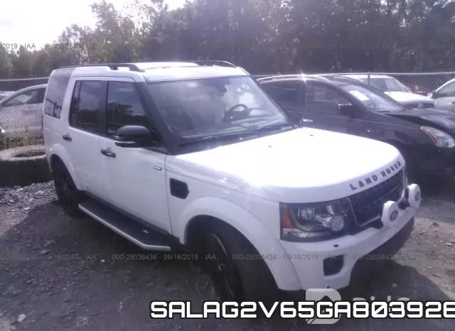 SALAG2V65GA803926 2016 Land Rover LR4, Hse