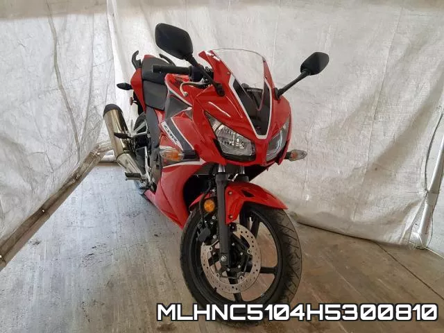MLHNC5104H5300810 2017 Honda CBR300, R