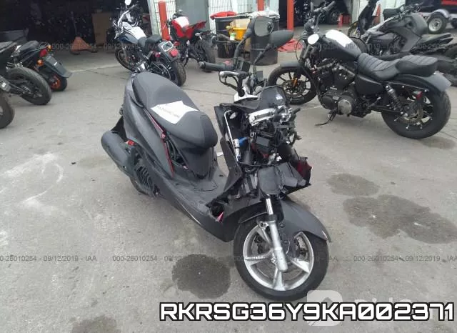 RKRSG36Y9KA002371 2019 Yamaha XC155