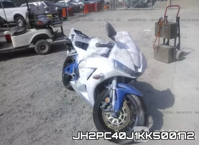 JH2PC40J1KK500172 2019 Honda CBR600, RA