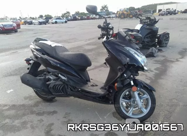 RKRSG36Y1JA001567 2018 Yamaha XC155