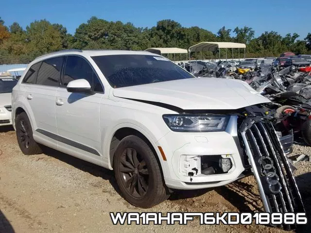 WA1AHAF76KD018886 2019 Audi Q7, Premium