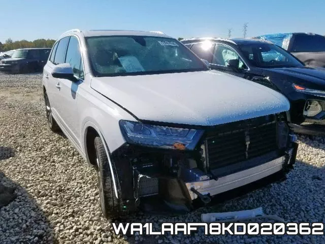 WA1LAAF78KD020362 2019 Audi Q7, Premium Plus