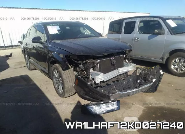 WA1LHAF72KD027240 2019 Audi Q7