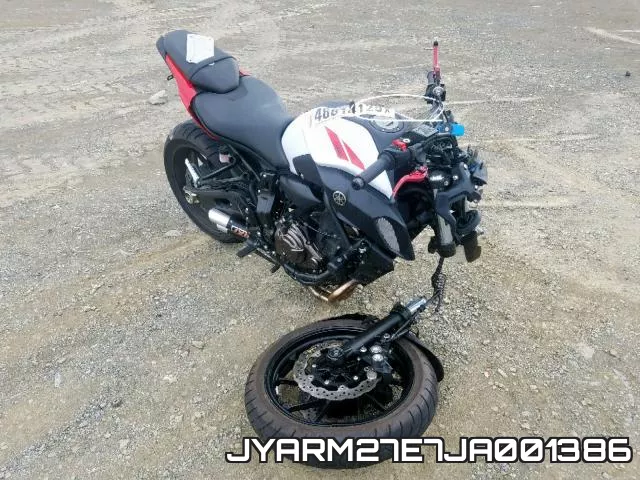 JYARM27E7JA001386 2018 Yamaha MT07