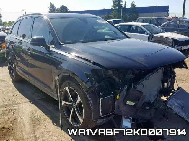 WA1VABF72KD007914 2019 Audi Q7, Prestige