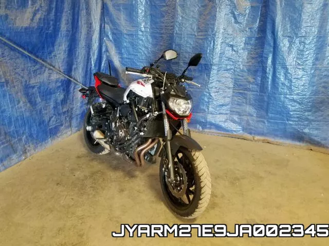 JYARM27E9JA002345 2018 Yamaha MT07